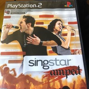 PlayStation 2 Singstar Amped complete tested Grunge  Nirvana PearlJam Ramones